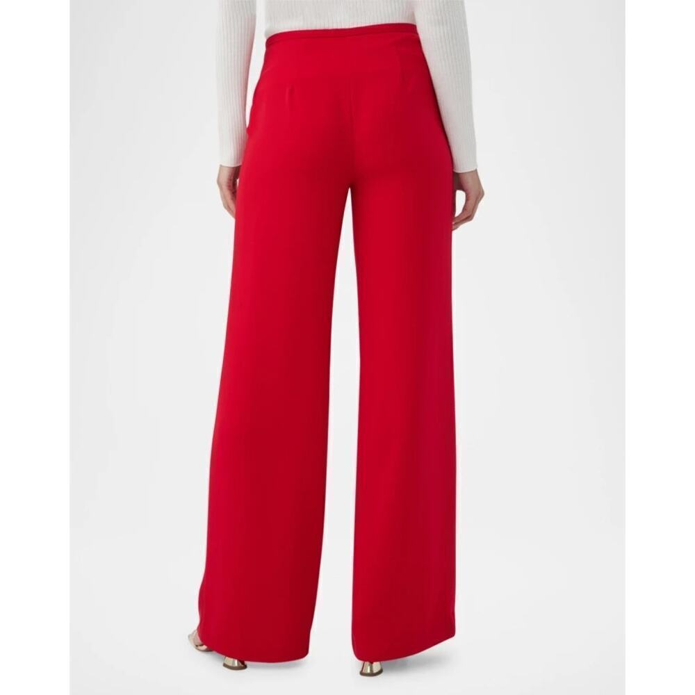 Trina Turk Women's Pink Tavia High-Rise Wide-Leg Pants Size 0 - Picture 2 of 9